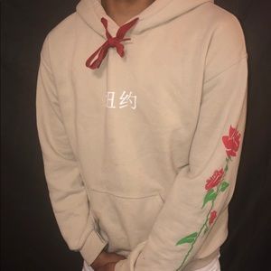 🈵🌹CREAM ROSE HOODIE🌹🈵